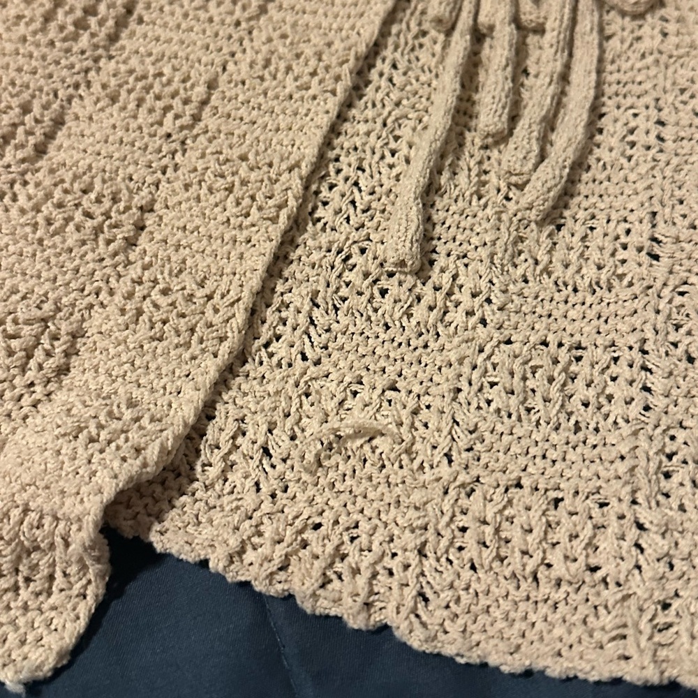 Knit Tie Front Tank - Picture 3 of 5